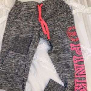 Pink Victoria secret sweat pants
